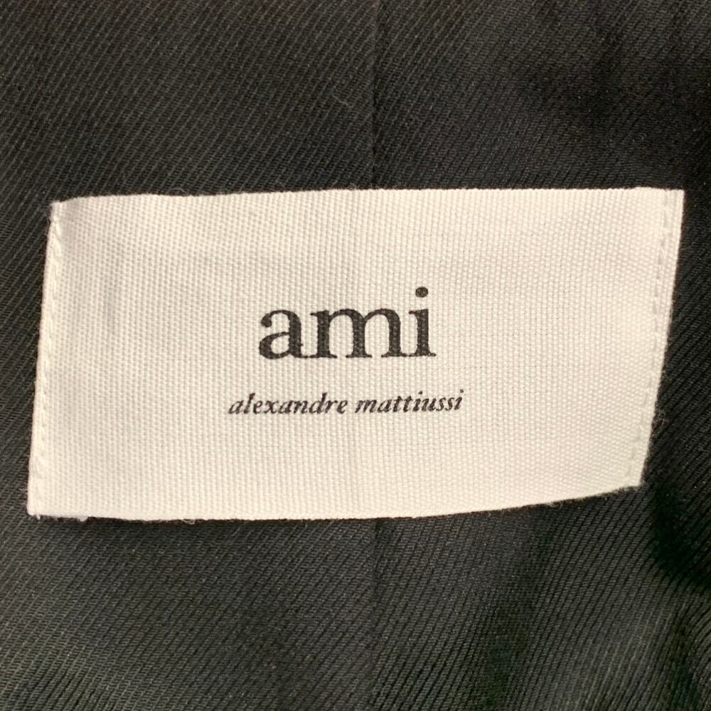 AMI by ALEXANDRE MATTIUSSI Size 36 Fuchsia Pink Black Wool Peak Lapel Suit - Picture 8 of 15